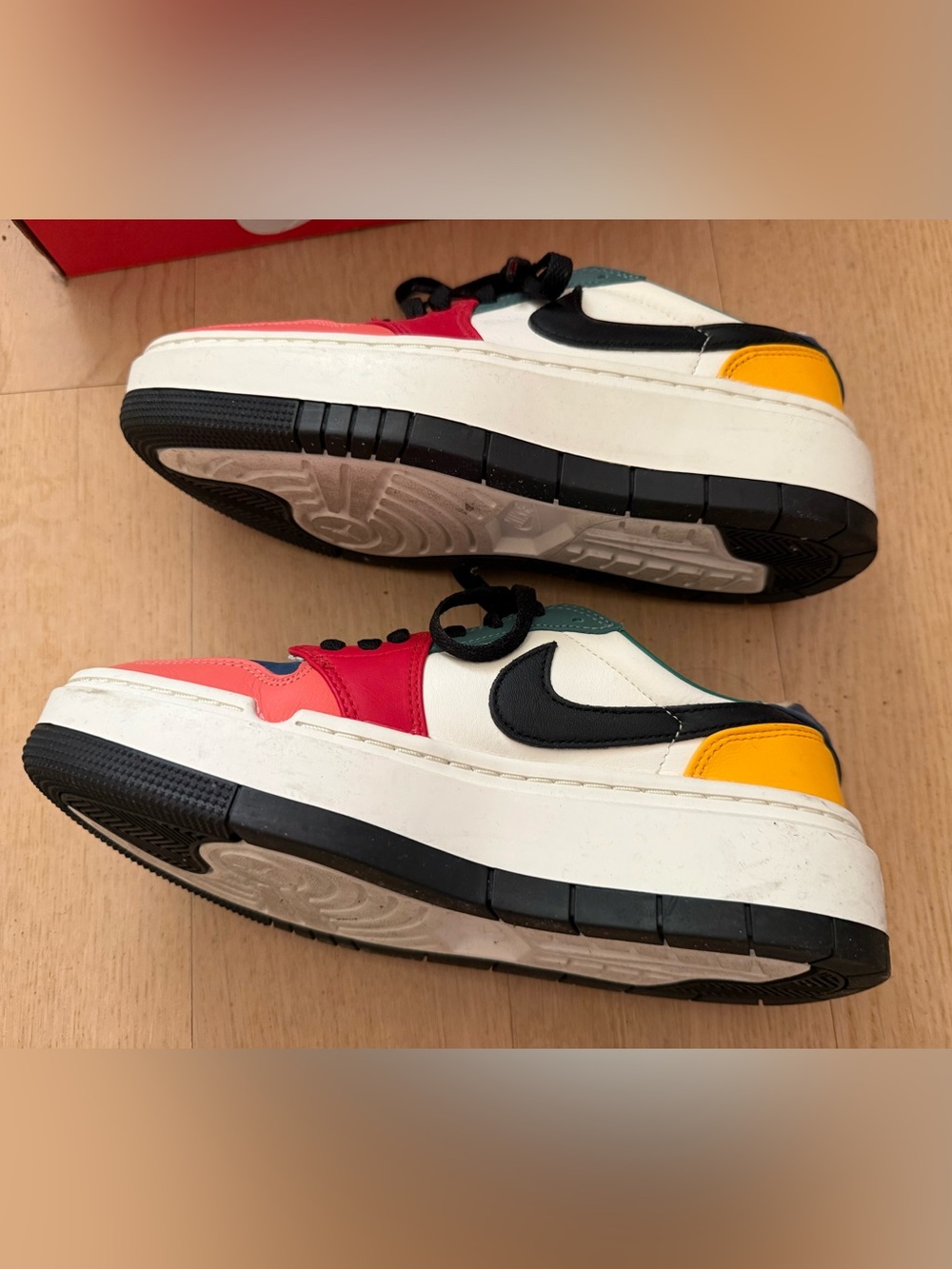 Nike Air Jordan 1 Elevate rare Rainbow Low-Top Sneakers US W8/M7 EU39 Airforce1 - Picture 6 of 8
